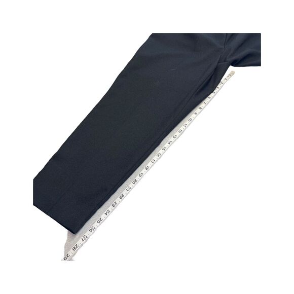 Alfred Dunner Pants Women 14 Black 100% Polyester Elastic Waist Straight Leg - Picture 4 of 6